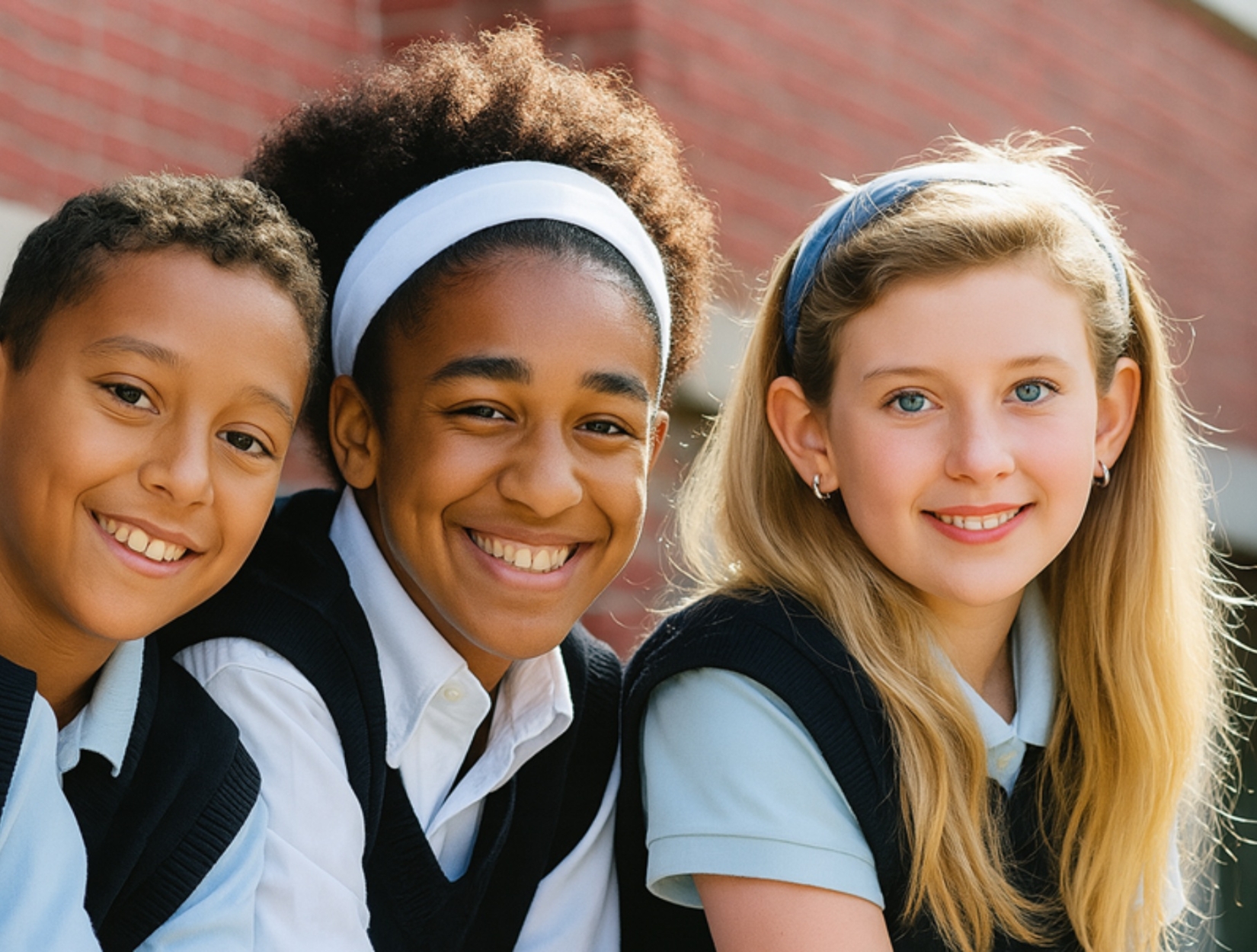Élèves en uniforme représentant une communauté scolaire Top Marks