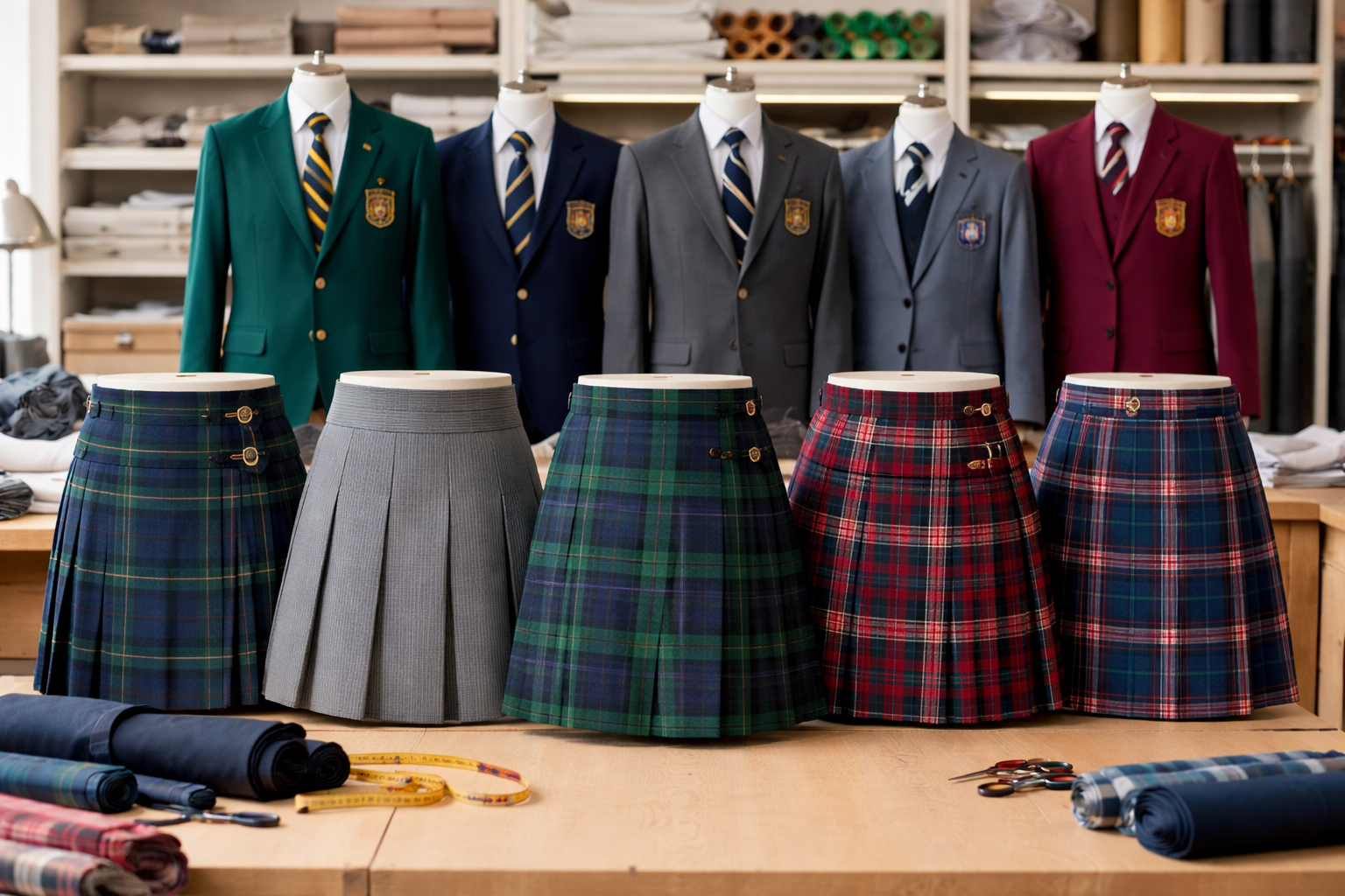 Produits d’uniformes scolaires tartan et blazer Top Marks